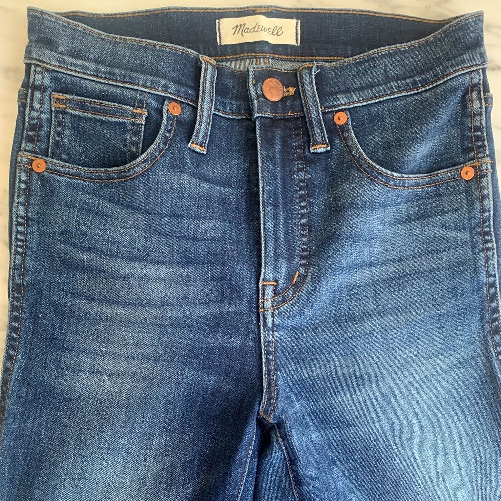 Madewell 10" High-Rise Skinny Jeans in Danny Wash: size 26